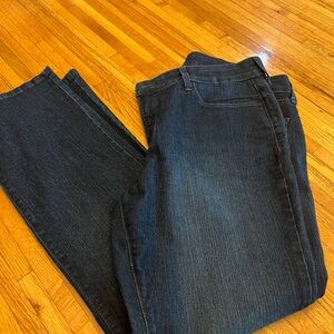 Denim Straight Jeans in Dark Blue